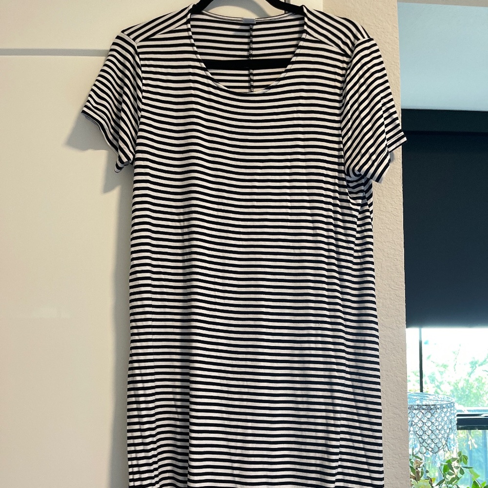 Old Navy Striped Shirt Dress